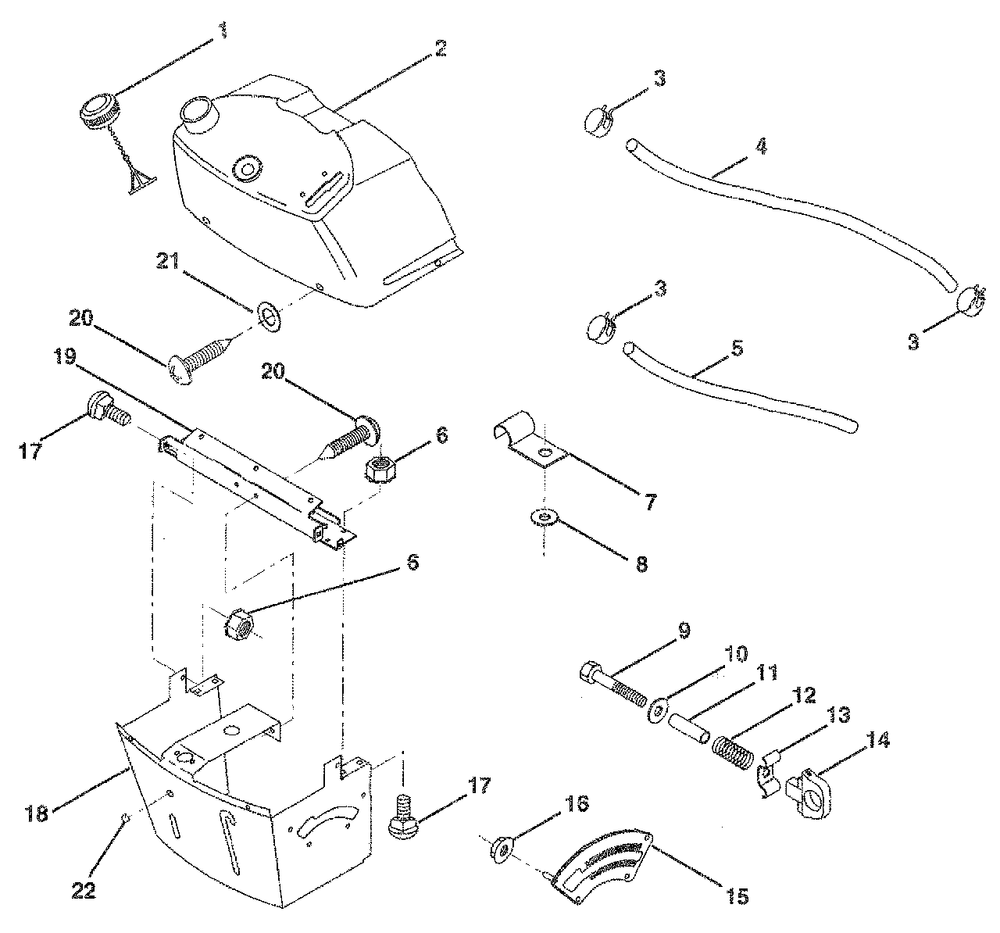 Dash Diagram and Parts List for LR120 (954000412-B)(1992-10) Husqvarna Lawn Tractor