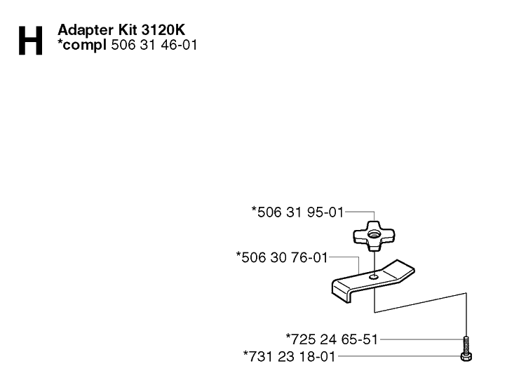 Attachments 2 Diagram and Parts List for KV03 2002-08 Husqvarna Lawn Tractor Accessories