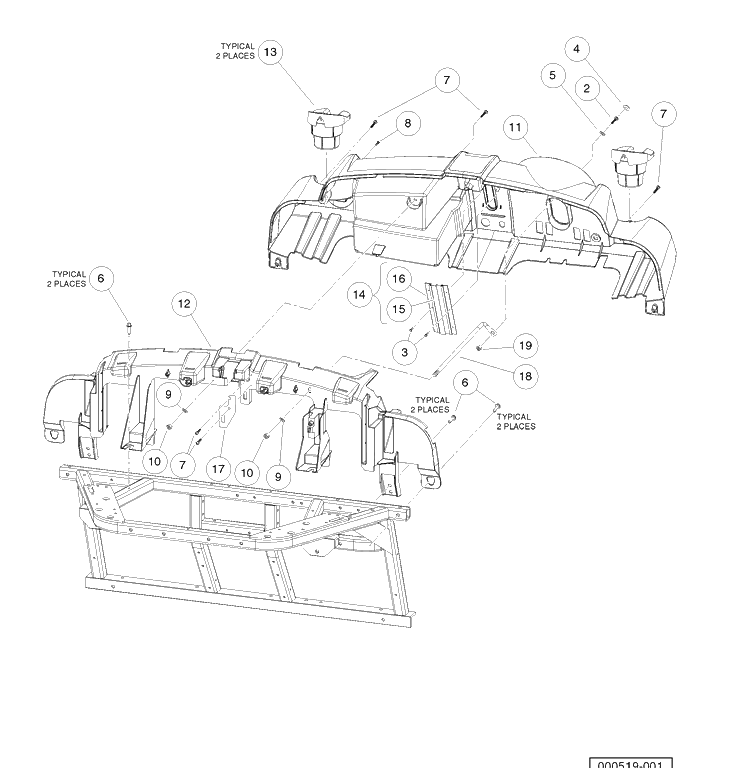 Dash Diagram and Parts List for HUV4421DXP 2006-11 Husqvarna Lawn Tractor