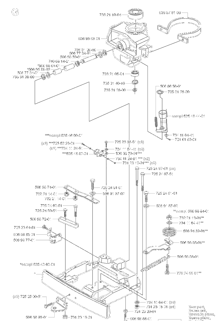 Rear End Diagram and Parts List for RIDER155 2006-01 Husqvarna Lawn Tractor