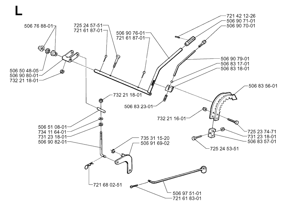 Controls 3 Diagram and Parts List for R11BIO 1999-04 Husqvarna Lawn Tractor