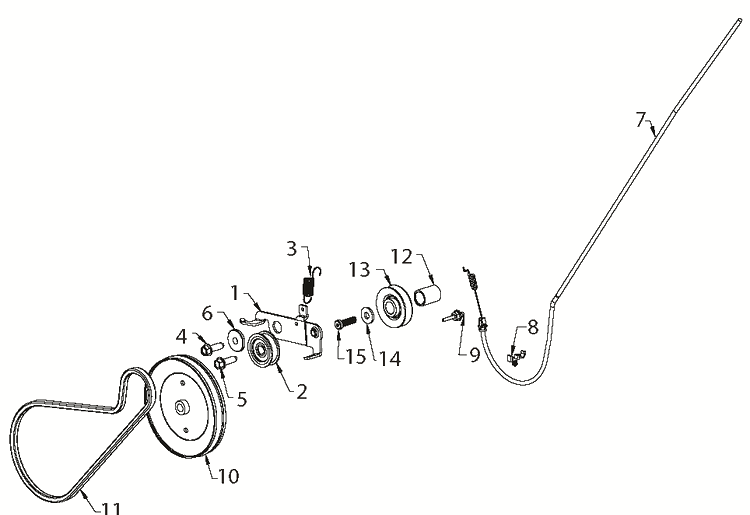 Drive Diagram and Parts List for ST121E (96183000102)(2012-09) Husqvarna Snow Blower