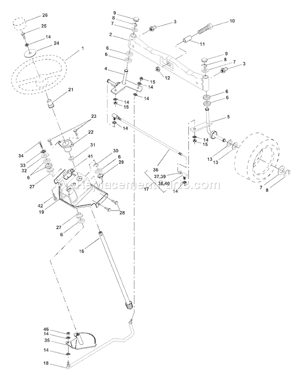 Page I Diagram and Parts List for GTH225 (954140103A) (1999-10) Husqvarna Lawn Tractor