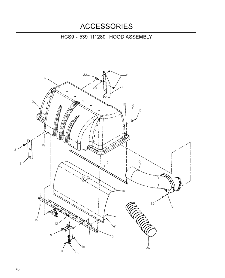 Accessories B Diagram and Parts List for IZ5223 (968999707)(2007-09) Husqvarna Lawn Mower
