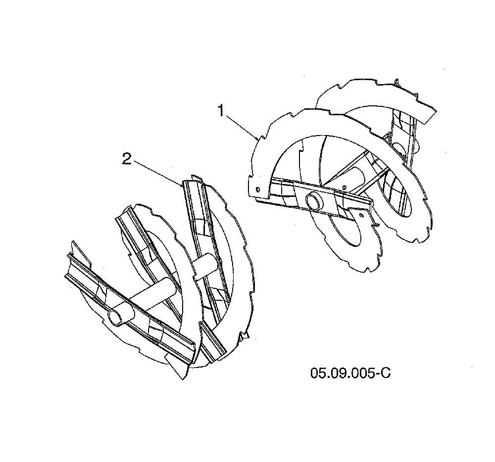 Auger weld Diagram and Parts List for 96193009604  Husqvarna Snow Blower