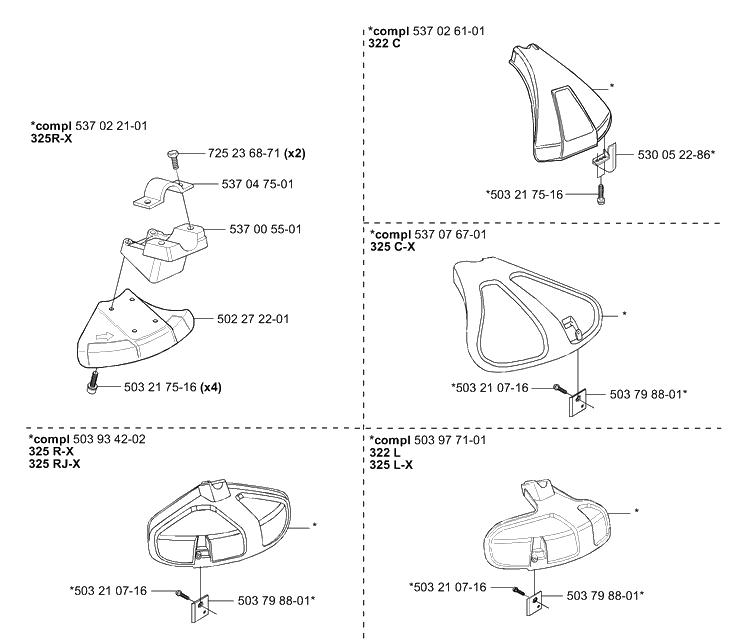 Accessories (A) Diagram and Parts List for 322L 2001-01 Husqvarna Trimmer
