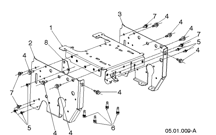 Chassis, Engine And Pulleys Diagram and Parts List for ST430T (96193013402)(2020-06) Husqvarna Snow Blower
