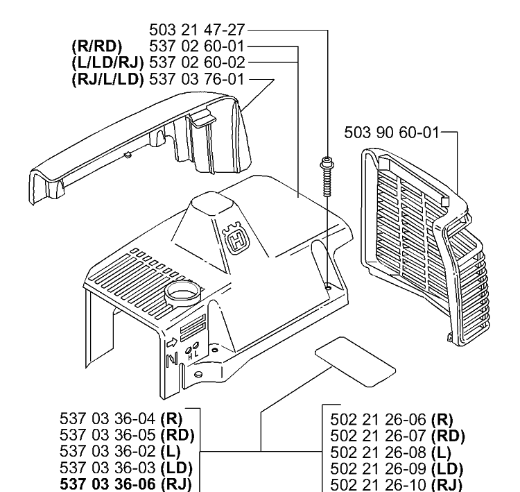 Covers Diagram and Parts List for 225L 2000-10 Husqvarna Trimmer