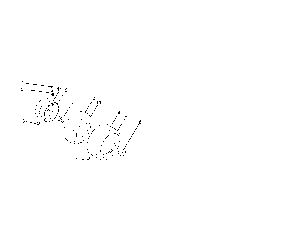Wheels & tires Diagram and Parts List for YTH24V54-96043018800  Husqvarna Lawn Tractor