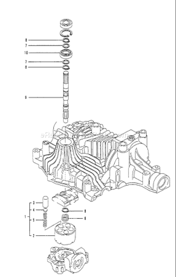 Page K Diagram and Parts List for TUFFTORQK61TRANSAXLE  Husqvarna Lawn Tractor Accessories
