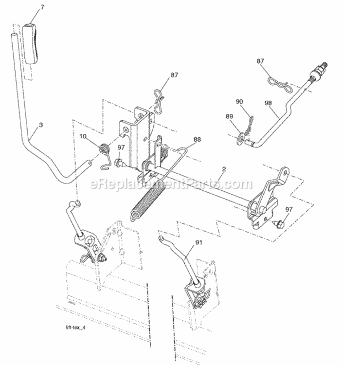 Page G Diagram and Parts List for C20H42YT 2006-01 Husqvarna Lawn Tractor