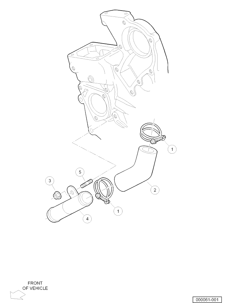 Block Coolant Pipe Diagram and Parts List for HUV4421DXP 2006-11 Husqvarna Lawn Tractor