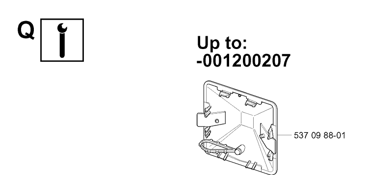 Service Updates Diagram and Parts List for 334T 20034400001-20040100000 Husqvarna Chainsaw