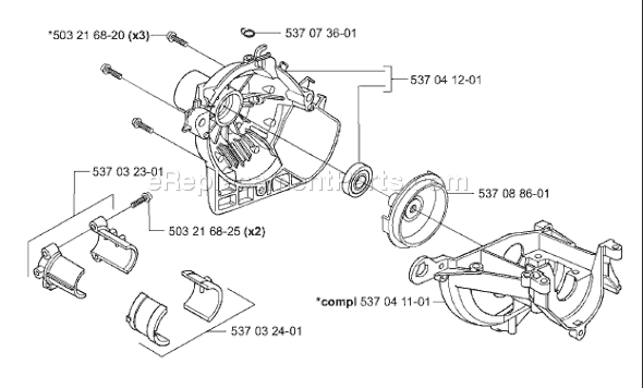 Page E Diagram and Parts List for 325HE3 2001-01 Husqvarna Trimmer