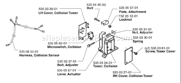 Page C Diagram and Parts List for AUTOMOWER 2000-02 Husqvarna Lawn Mower