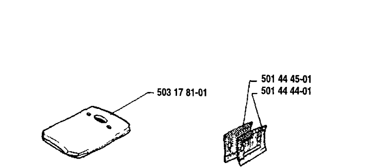 Spare Parts Diagram and Parts List for 61 1991-03 Husqvarna Chainsaw