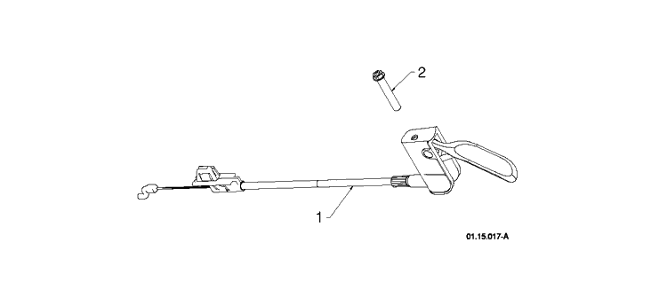 Control Panel And Discharge Chute 3 Diagram and Parts List for 12530HV (96193007204)(2013-08) Husqvarna Snow Blower