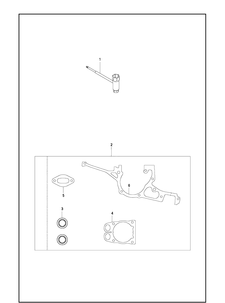 Gasket Kit Diagram and Parts List for K970 2016-07 Husqvarna Lawn Tractor Accessories
