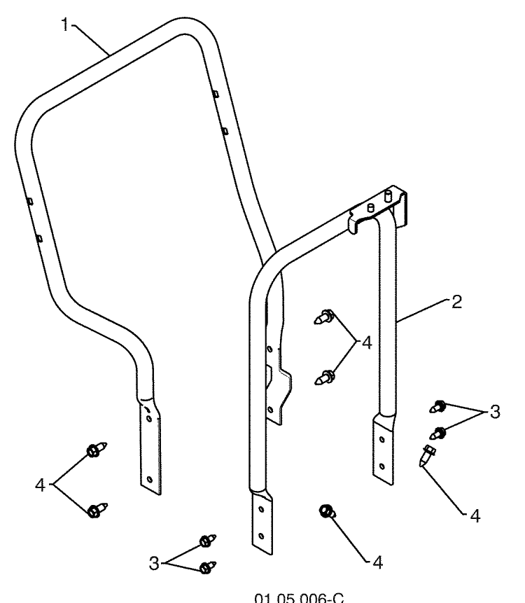 Handles 7 Diagram and Parts List for 13524SBXLS (961930048)(2009-07) Husqvarna Snow Blower