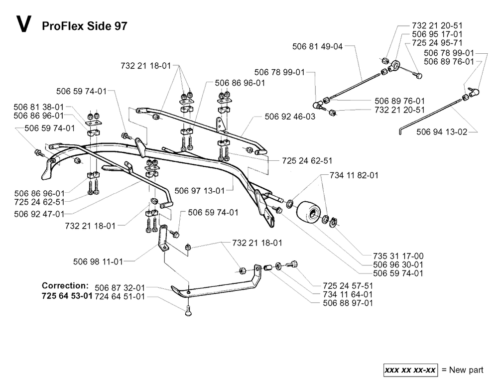 Protection Frame Diagram and Parts List for PF18 2000-02 Husqvarna Lawn Tractor