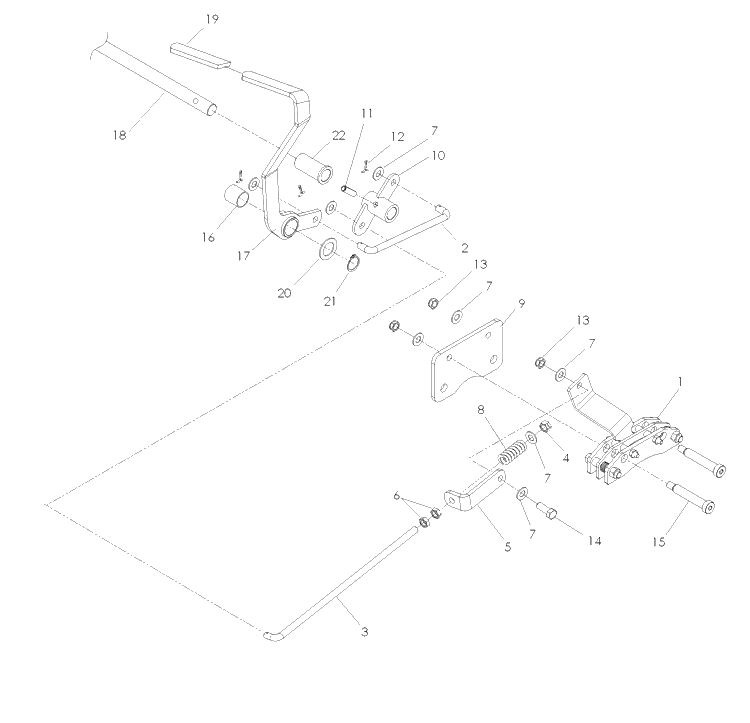 Parking Brake Diagram and Parts List for LZ25 (968999772)(2008-01) Husqvarna Lawn Mower