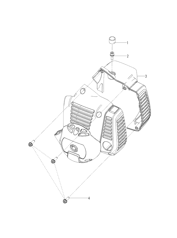 Housing Diagram and Parts List for 321S15 967078502 Husqvarna Sprayer