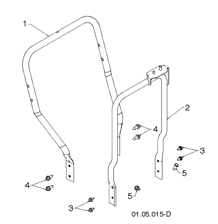 Handle 2 Diagram and Parts List for ST268EP (96191003813)(2014-07) Husqvarna Snow Blower