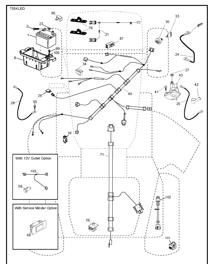 Electrical Diagram and Parts List for TS146XKD (96043032900)(2021-01) Husqvarna Lawn Tractor