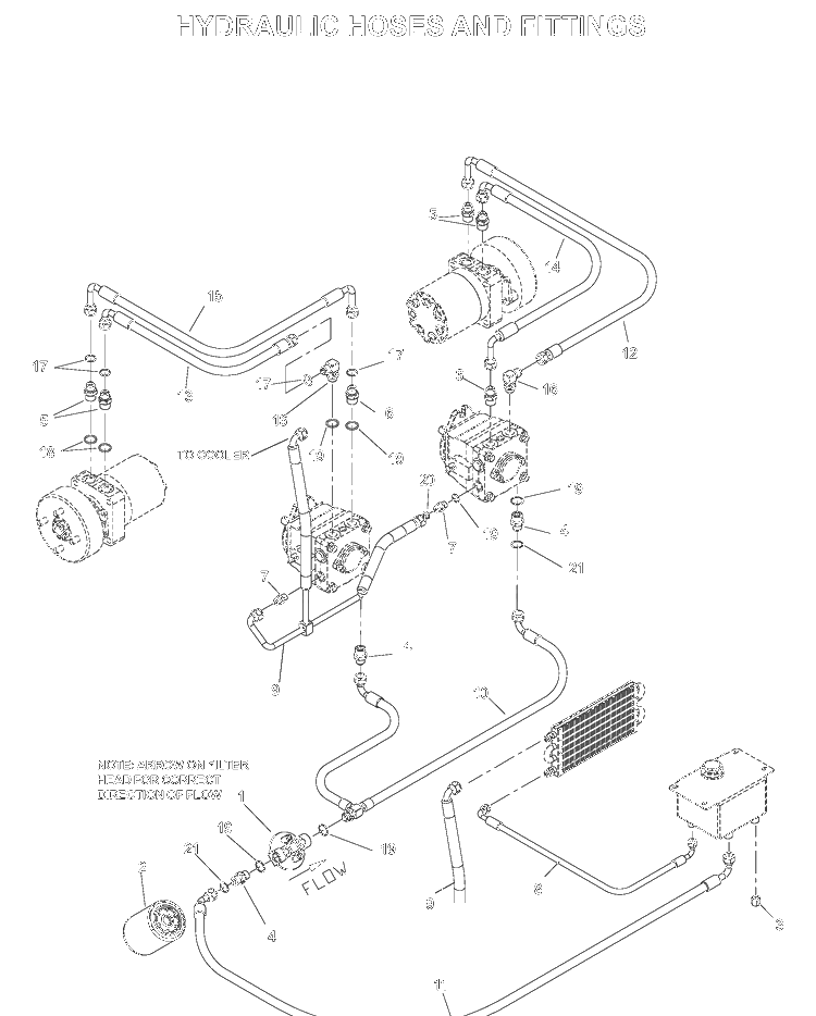Hydraulic Pump - Motor 2 Diagram and Parts List for BZE7234D (033600000 and Up)(2005-02) Husqvarna Lawn Mower