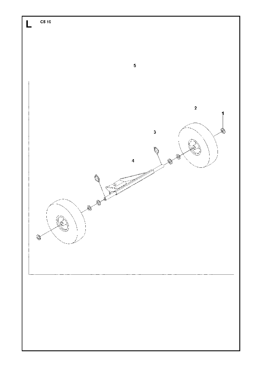 Wheel Assembly Diagram and Parts List for CS10 2012-11 Husqvarna Circular Saw