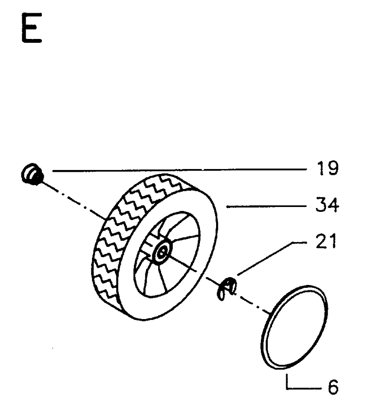 Wheels And Tires 2 Diagram and Parts List for MASTER46  Husqvarna Lawn Mower