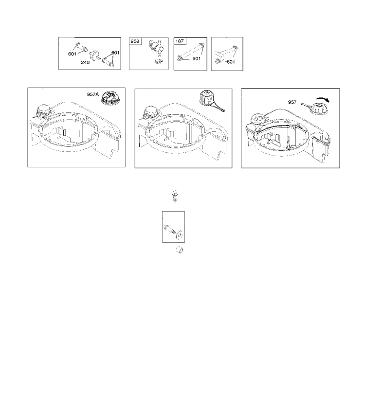 Fuel System Diagram and Parts List for 126T026706H1 2017-01 Husqvarna Engine