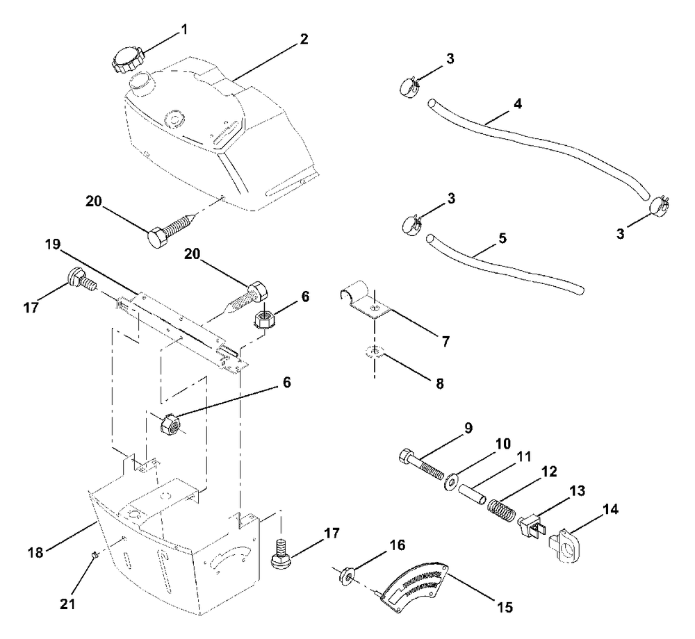 Dash Diagram and Parts List for LR111 (954001212-A)(1994-07) Husqvarna Lawn Tractor