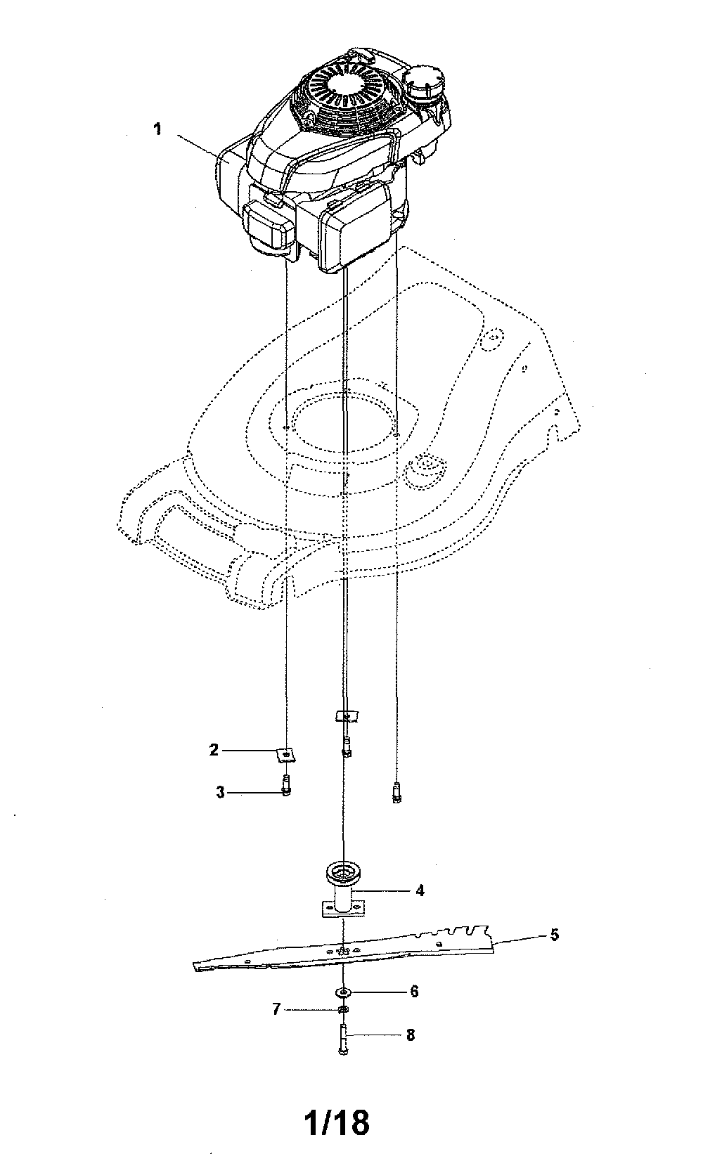 Engine Diagram and Parts List for 96145003200  Husqvarna Lawn Mower