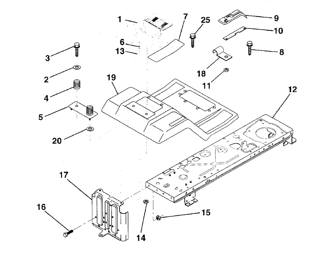 Fender/Chassis Diagram and Parts List for LR120 (954000602-A)(1993-10) Husqvarna Lawn Tractor
