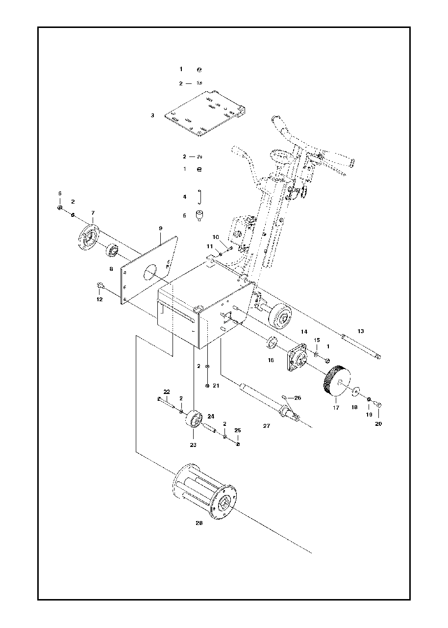 Edger Attachment Diagram and Parts List for CG200 2017-10 Husqvarna Sander Grinder