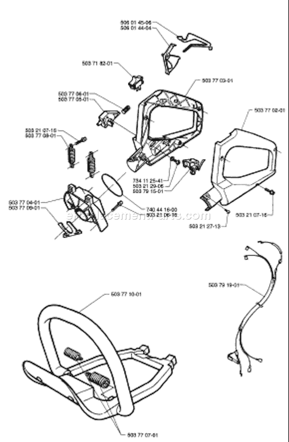Page I Diagram and Parts List for 225H 1997-02 Husqvarna Trimmer