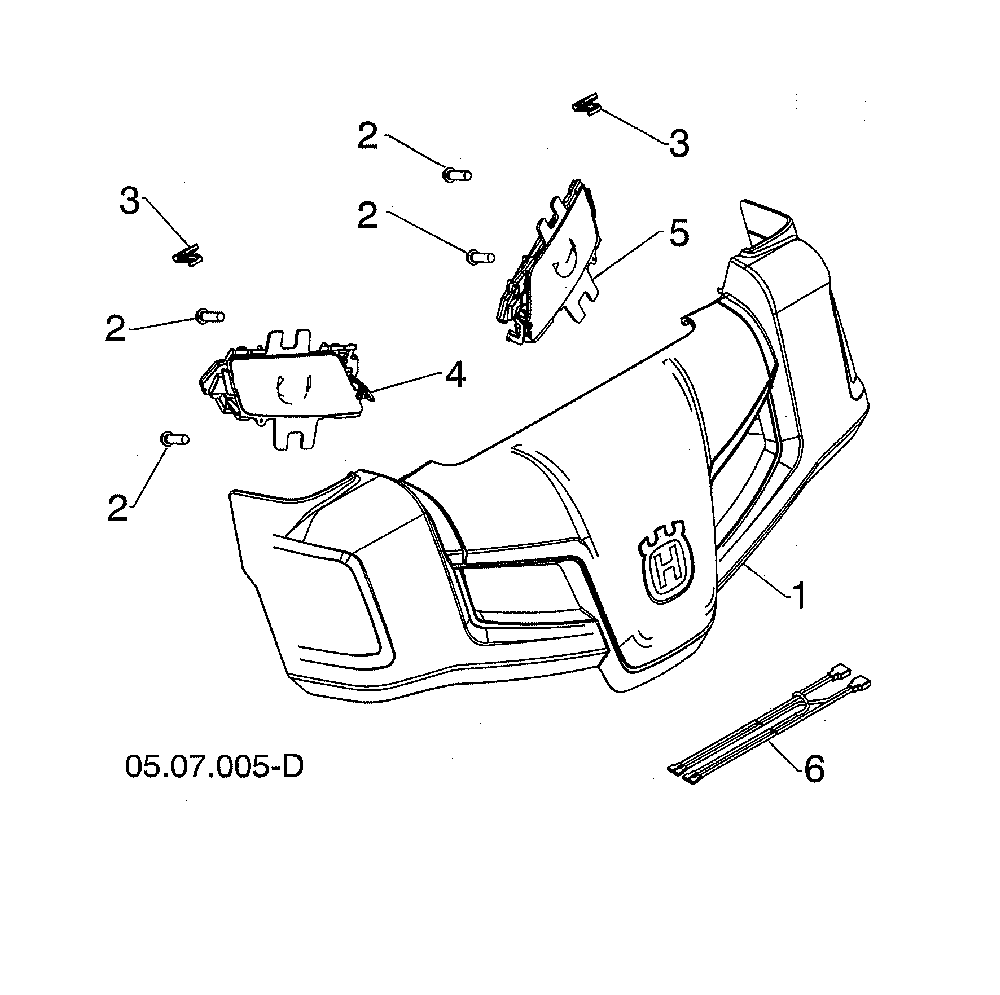 Console Diagram and Parts List for 96193009603  Husqvarna Snow Blower