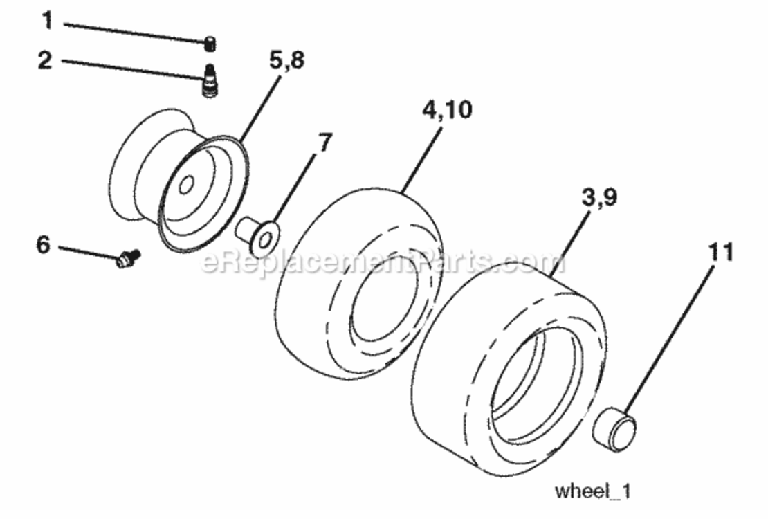 Page J Diagram and Parts List for CO17542LT 2007-02 Husqvarna Lawn Tractor