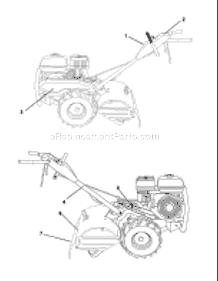 Page A Diagram and Parts List for CRTH550 CRTH 550 954140064B -1999-03 Husqvarna Tiller