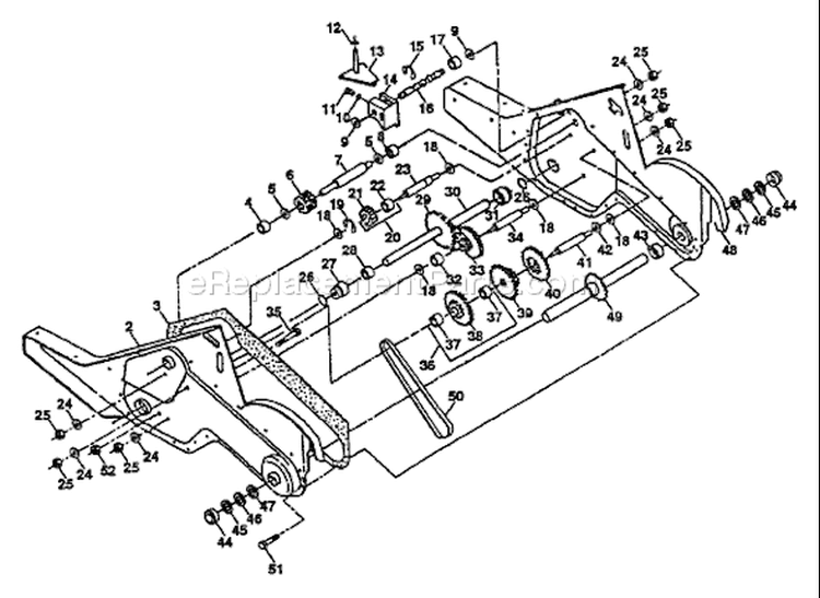 Page F Diagram and Parts List for CRT50 CRT 50 HRT5C -1992-01 Husqvarna Tiller