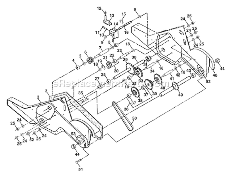 Page G Diagram and Parts List for CRT52 CRT 52 954140020B -1997-12 Husqvarna Tiller