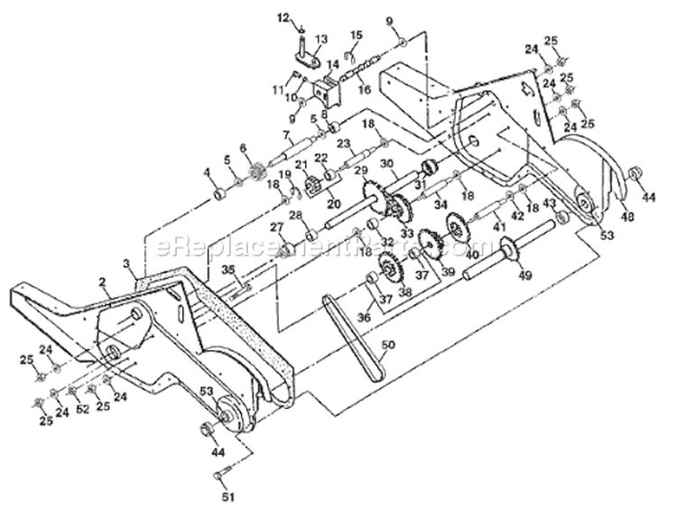Page G Diagram and Parts List for CRT52 CRT 52 954140067B -1998-07 Husqvarna Tiller