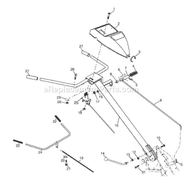 Page B Diagram and Parts List for CRT52 CRT 52 HC -954140020 -1997-01 Husqvarna Tiller