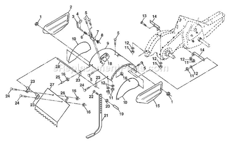 Page F Diagram and Parts List for CRT52 CRT 52 HC -954140020 -1997-01 Husqvarna Tiller