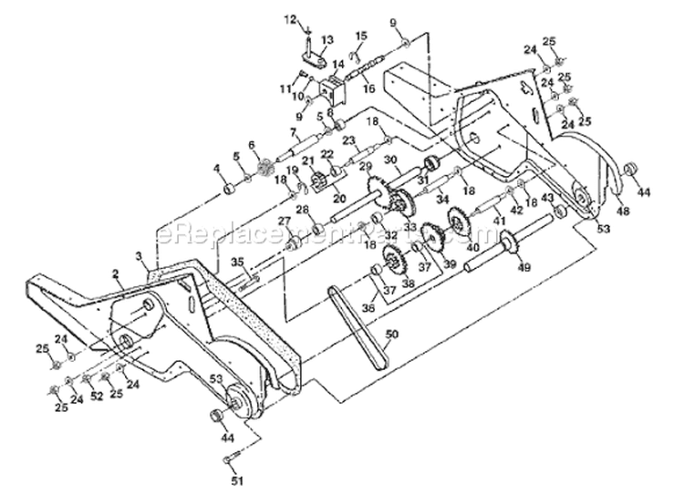 Page G Diagram and Parts List for CRT53 CRT 53 954140063B -1998-07 Husqvarna Tiller