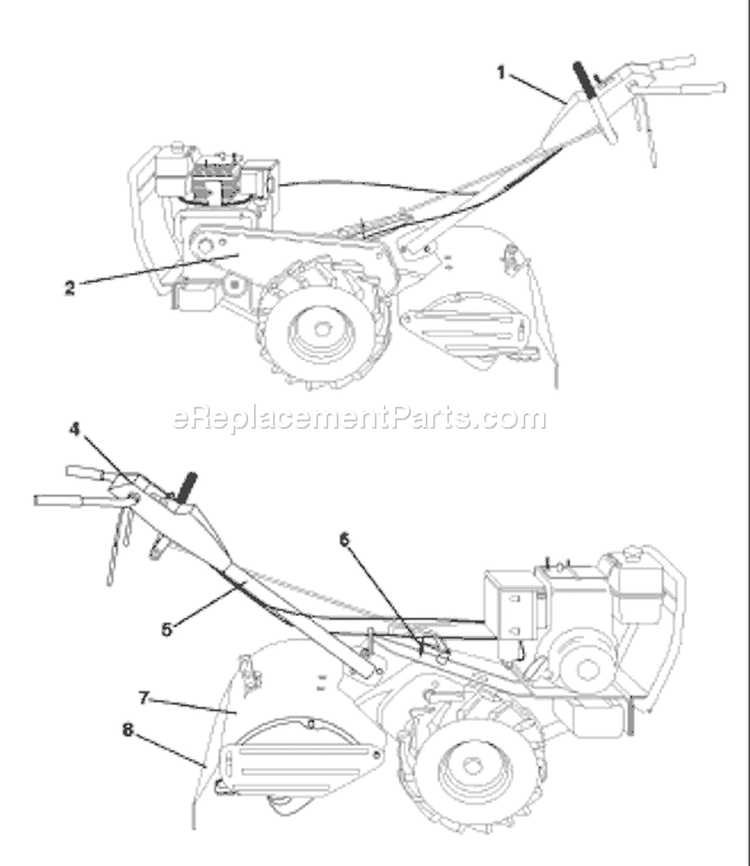 Page A Diagram and Parts List for CRT83 CRT 83 954140066B -1999-04 Husqvarna Tiller
