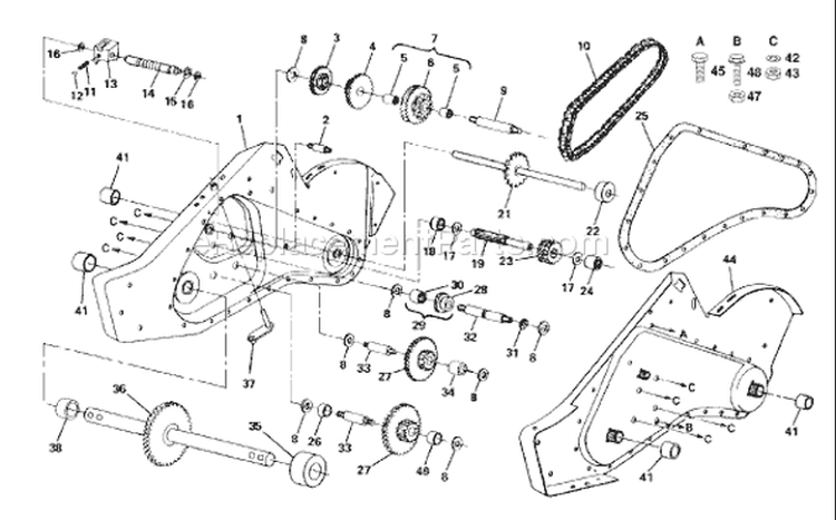 Page G Diagram and Parts List for CRT83 CRT 83 954140066B -1999-04 Husqvarna Tiller