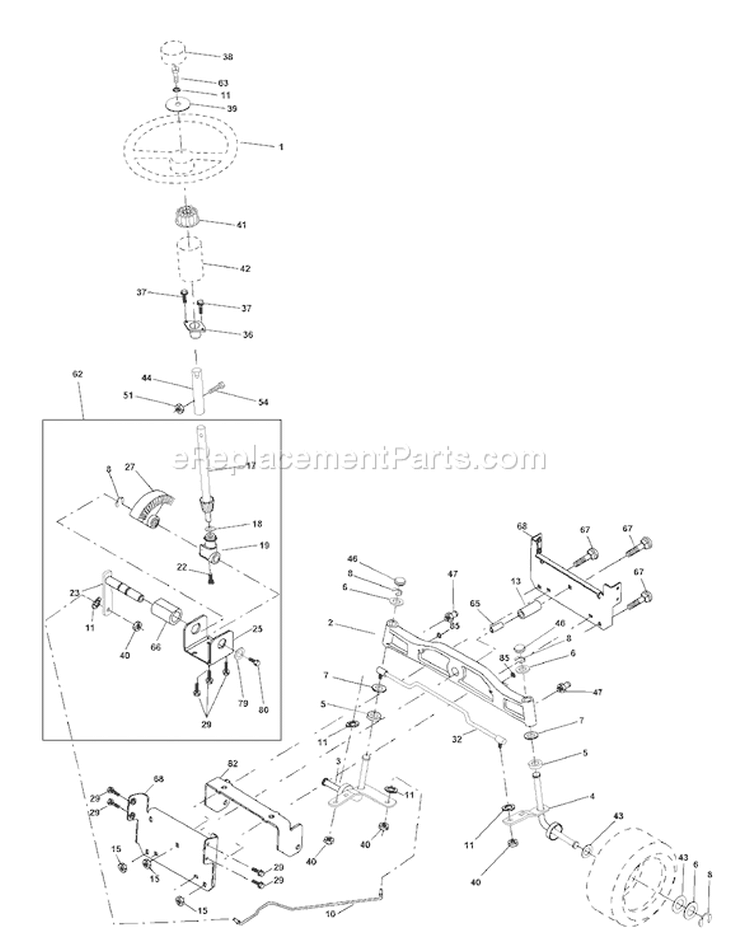 Page J Diagram and Parts List for CTH150 CTH 150 954140101A -1999-10 Husqvarna Lawn Tractor