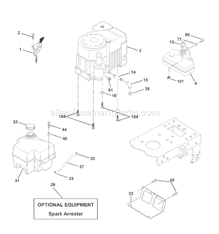 Page F Diagram and Parts List for CTH150 CTH 150 954140101A -1999-10 Husqvarna Lawn Tractor